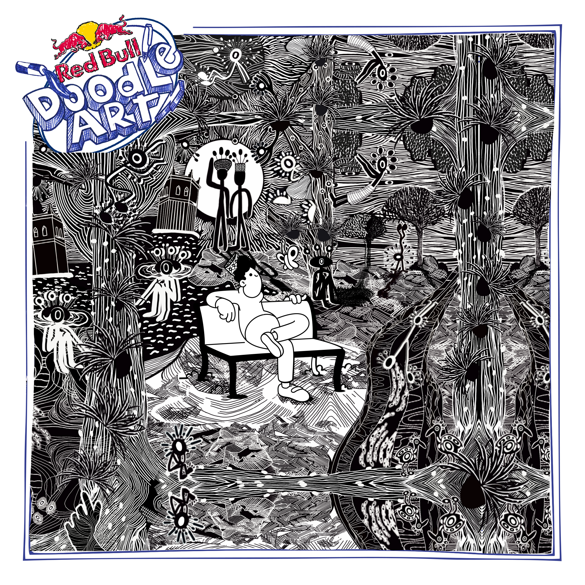 Red Bull Doodle Art Collection mentored by Burnt Toast #6508/12935