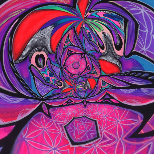 #2004 by @karmafly, invited by @zaneblainart, Geometric Meditation 4