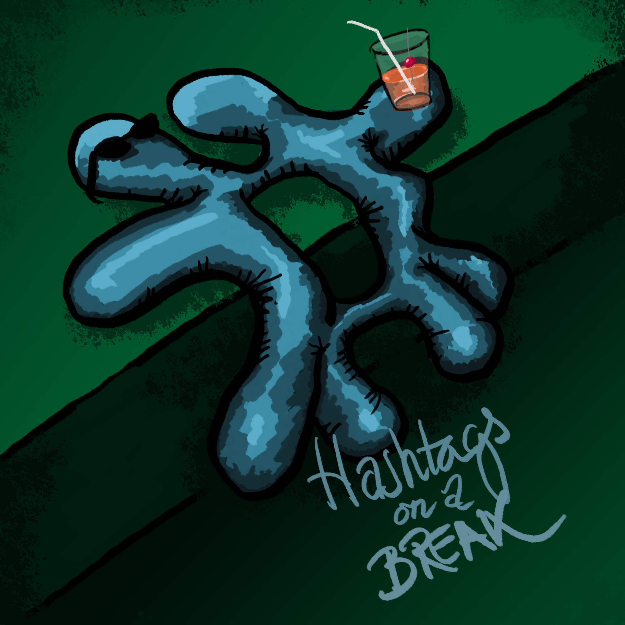 Hashtags on a break