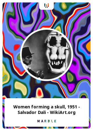 Women forming a skull, 1951 - Salvador Dali - WikiArt.org