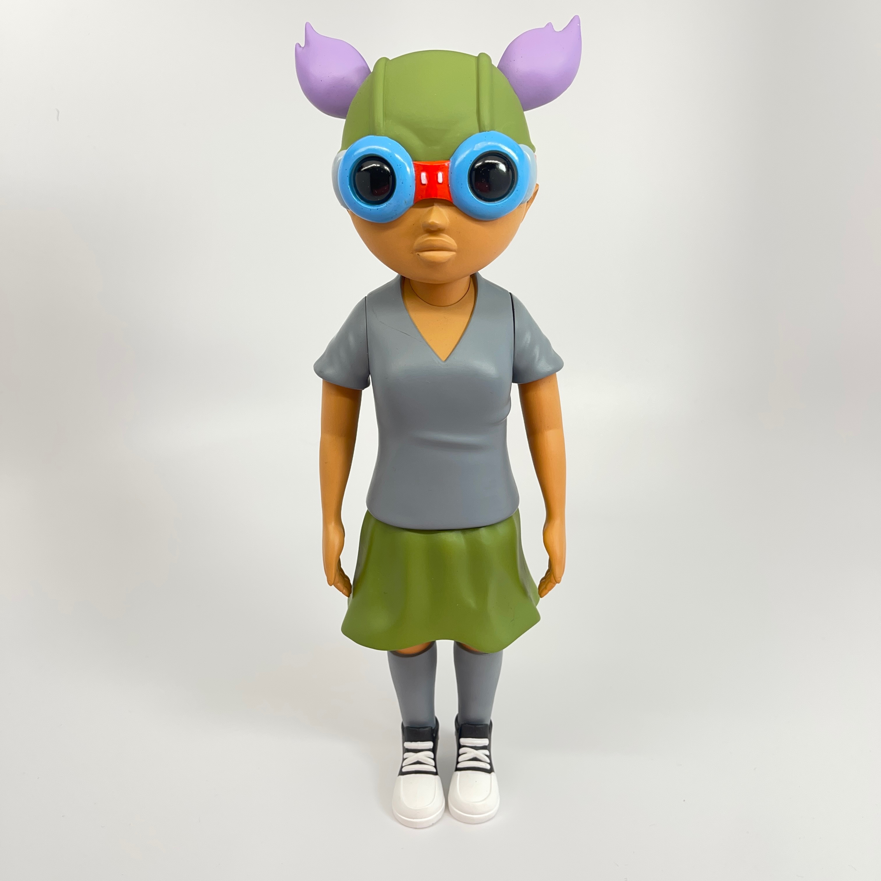 Hebru Brantley Lil Mama Original Color Signed (Physical Sculpture + NFT)