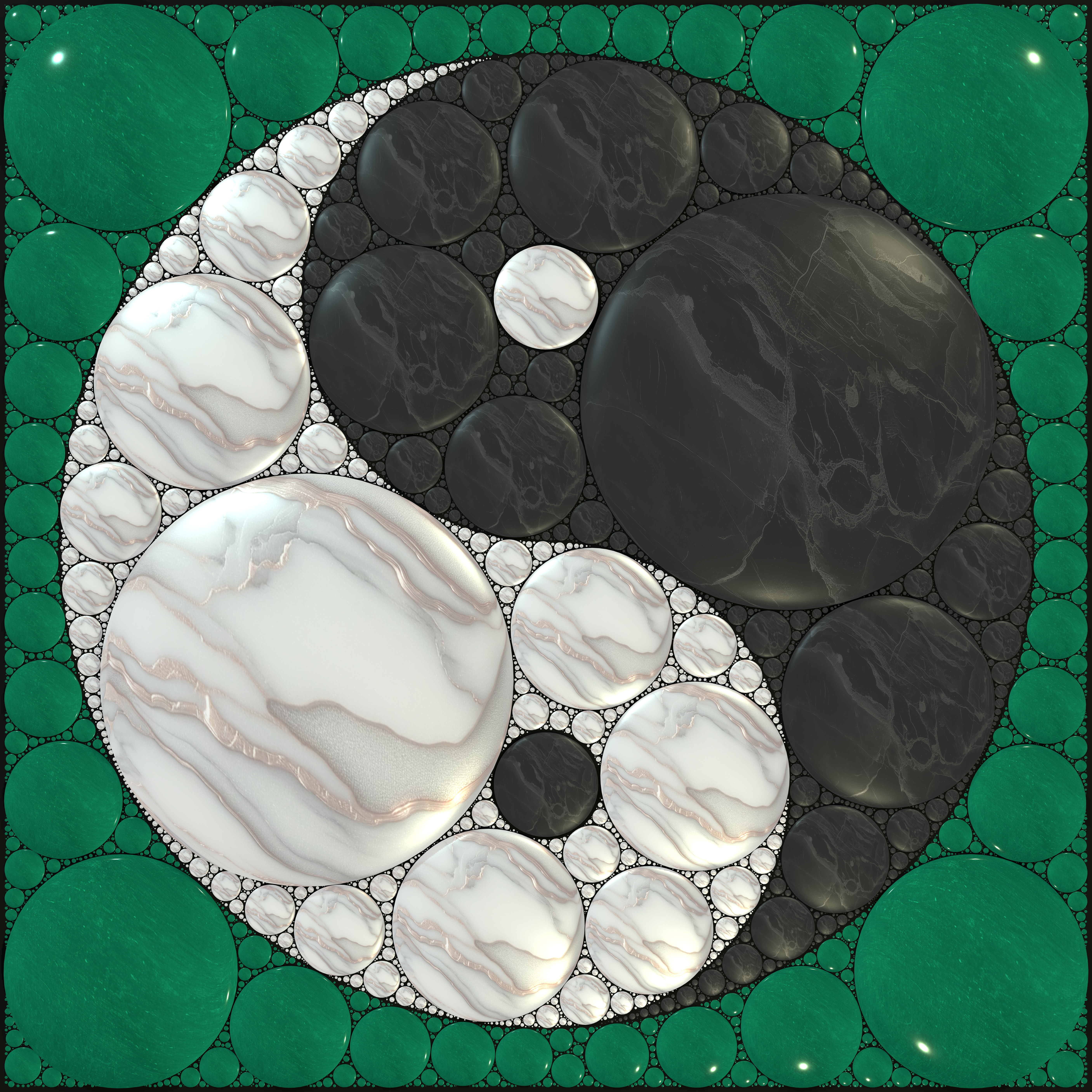Pebbled Yin Yang #12/22