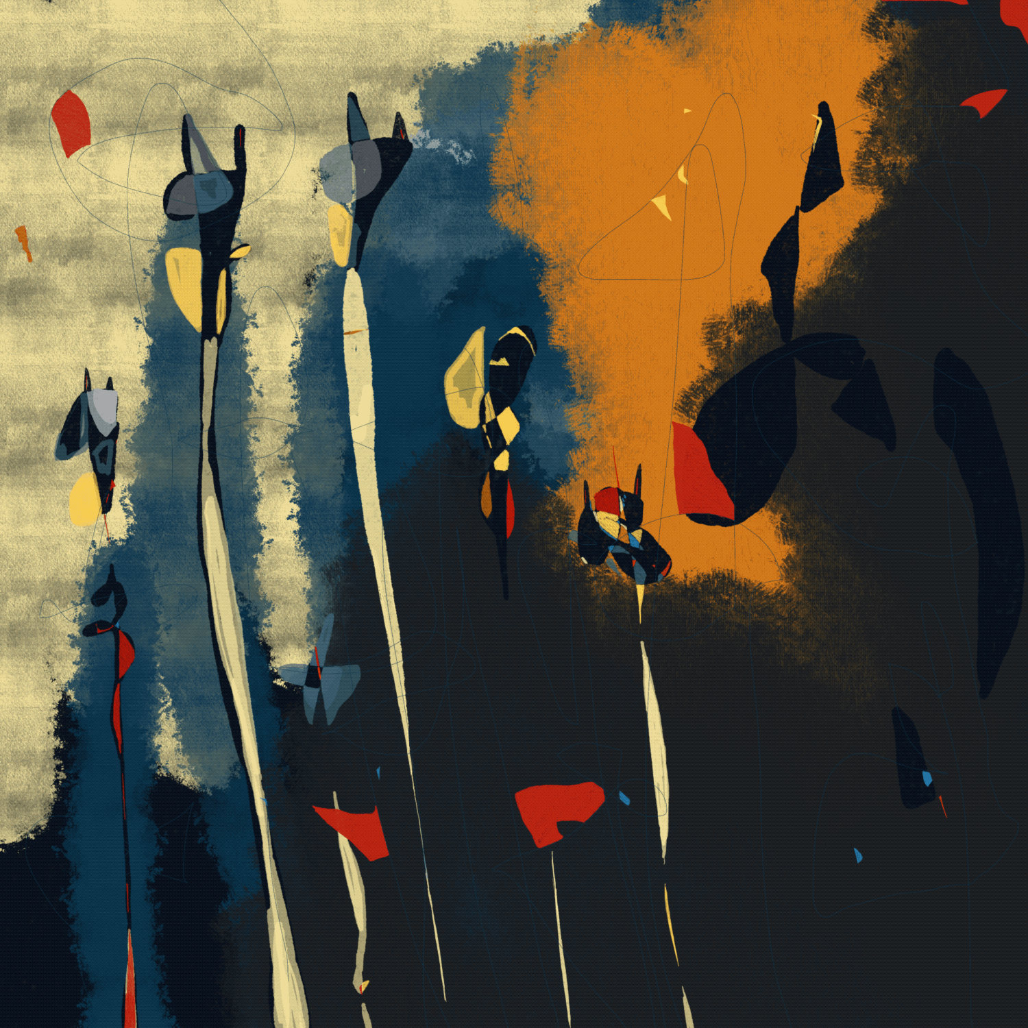 Tall-Neck Cats 