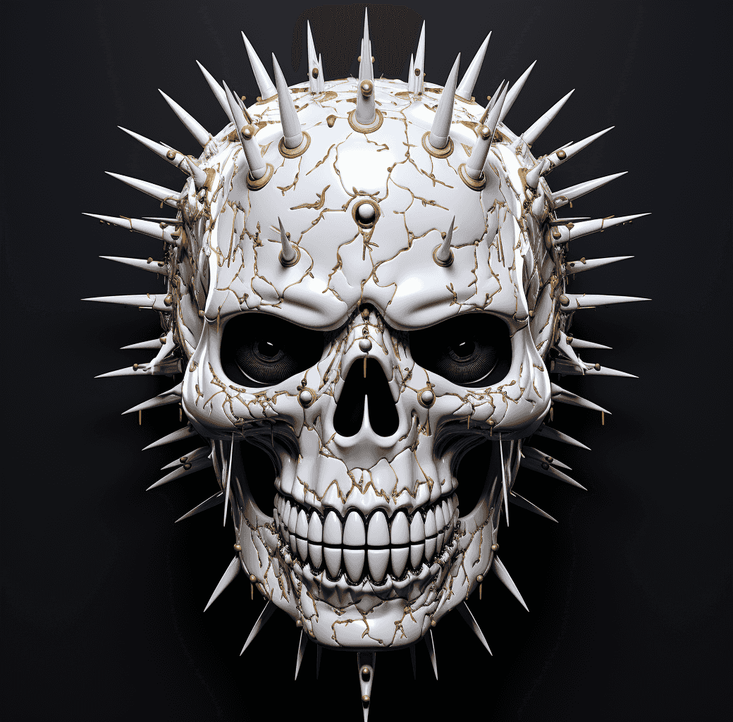 Spiked Skulls by SmokeSolid #203