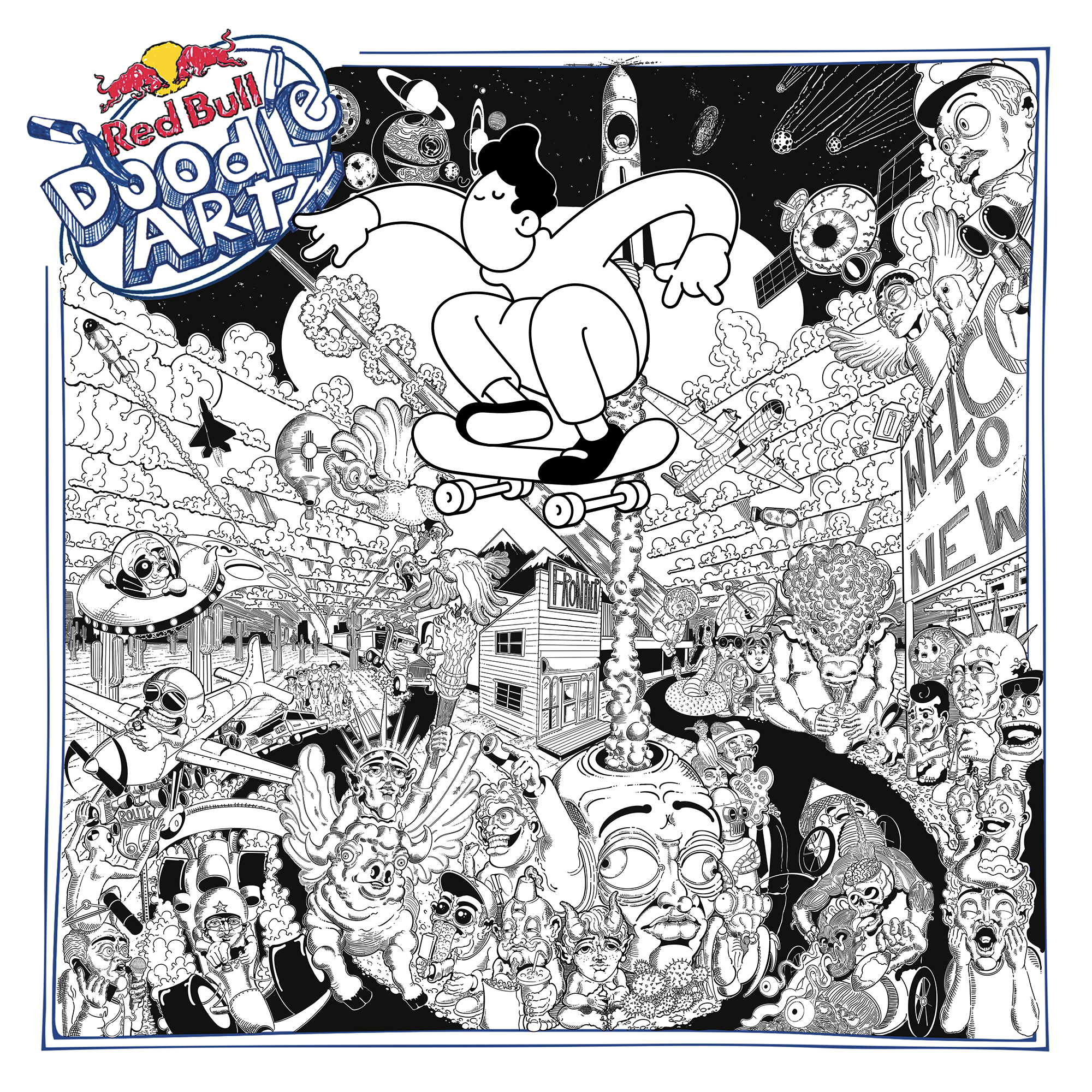 Red Bull Doodle Art Collection mentored by Burnt Toast #6525/12935