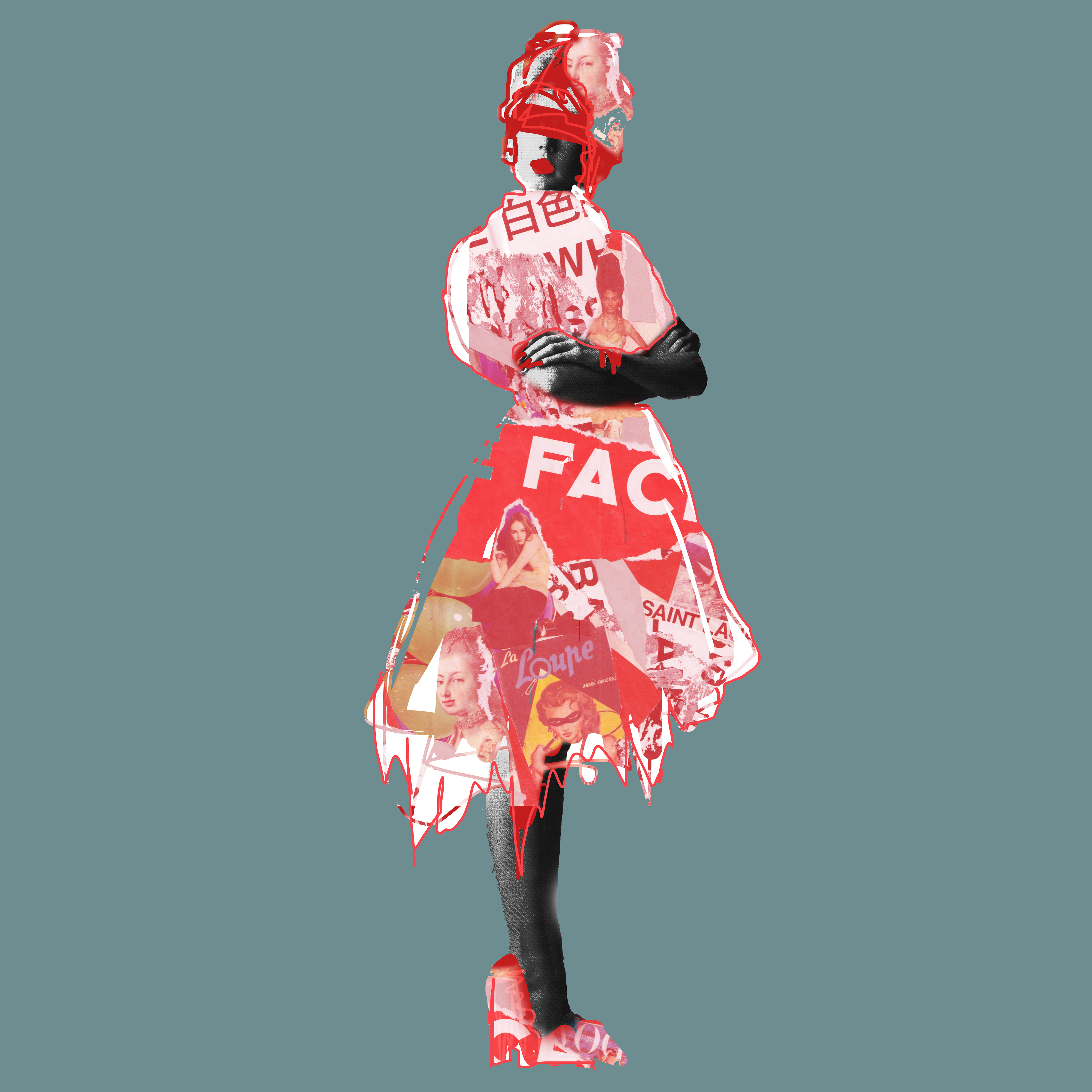 PAPER DOLL #7 — Miss AL Simpson, Scottish cryptoartist