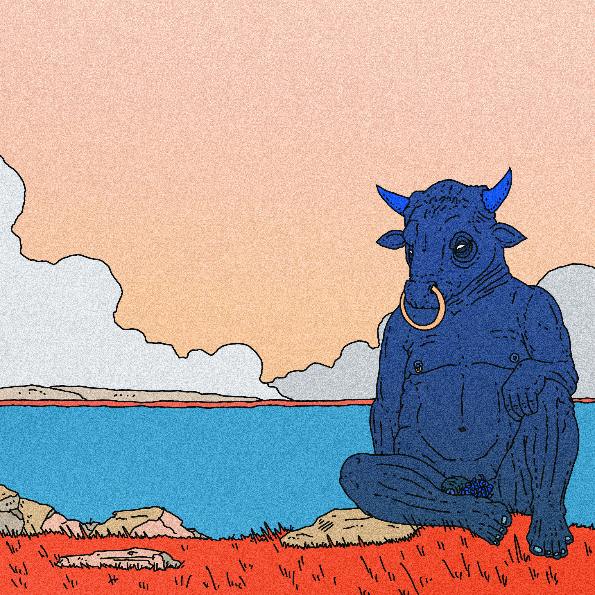 el toro esta muerto.
