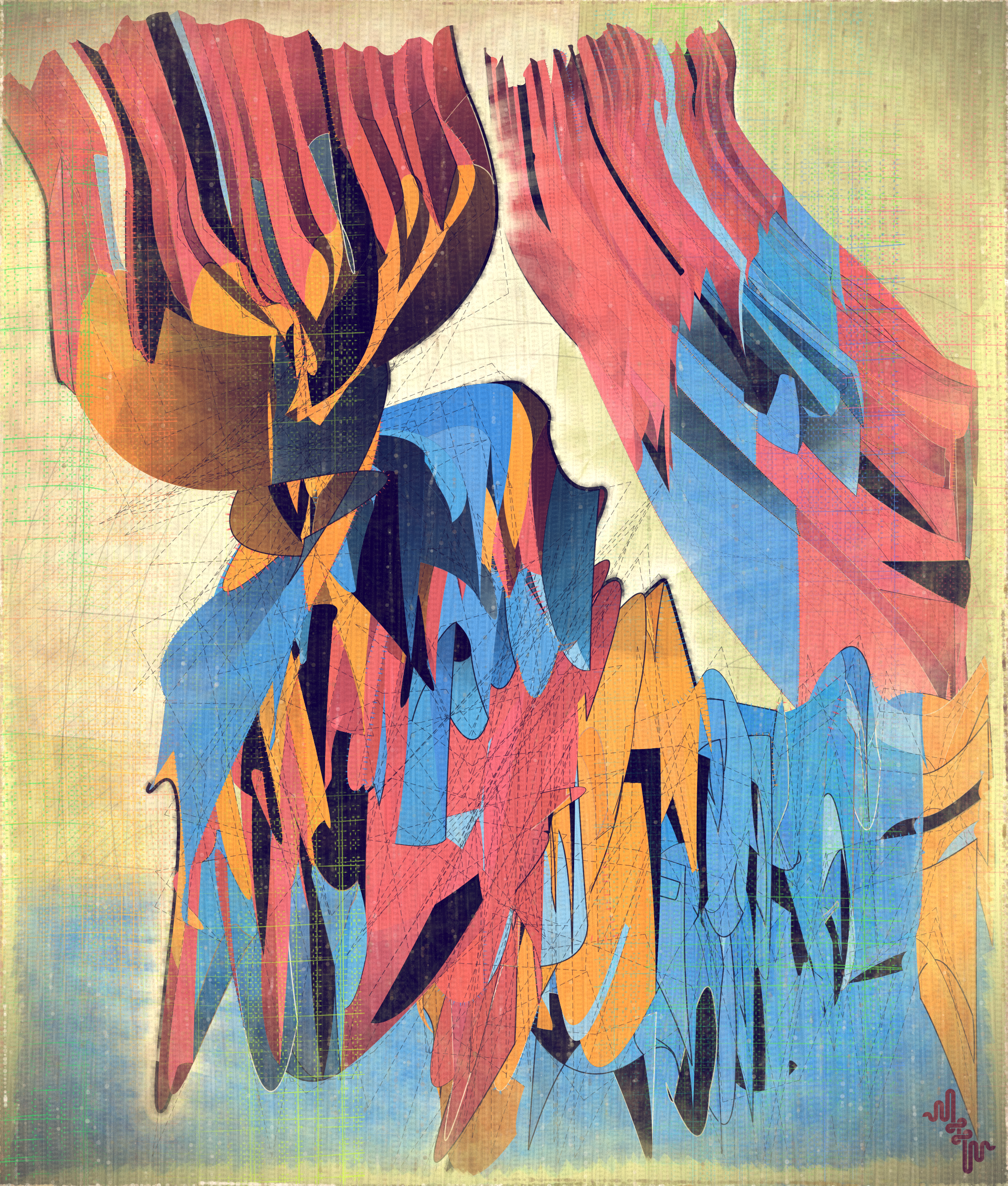 Amplitudes of Canvas #77