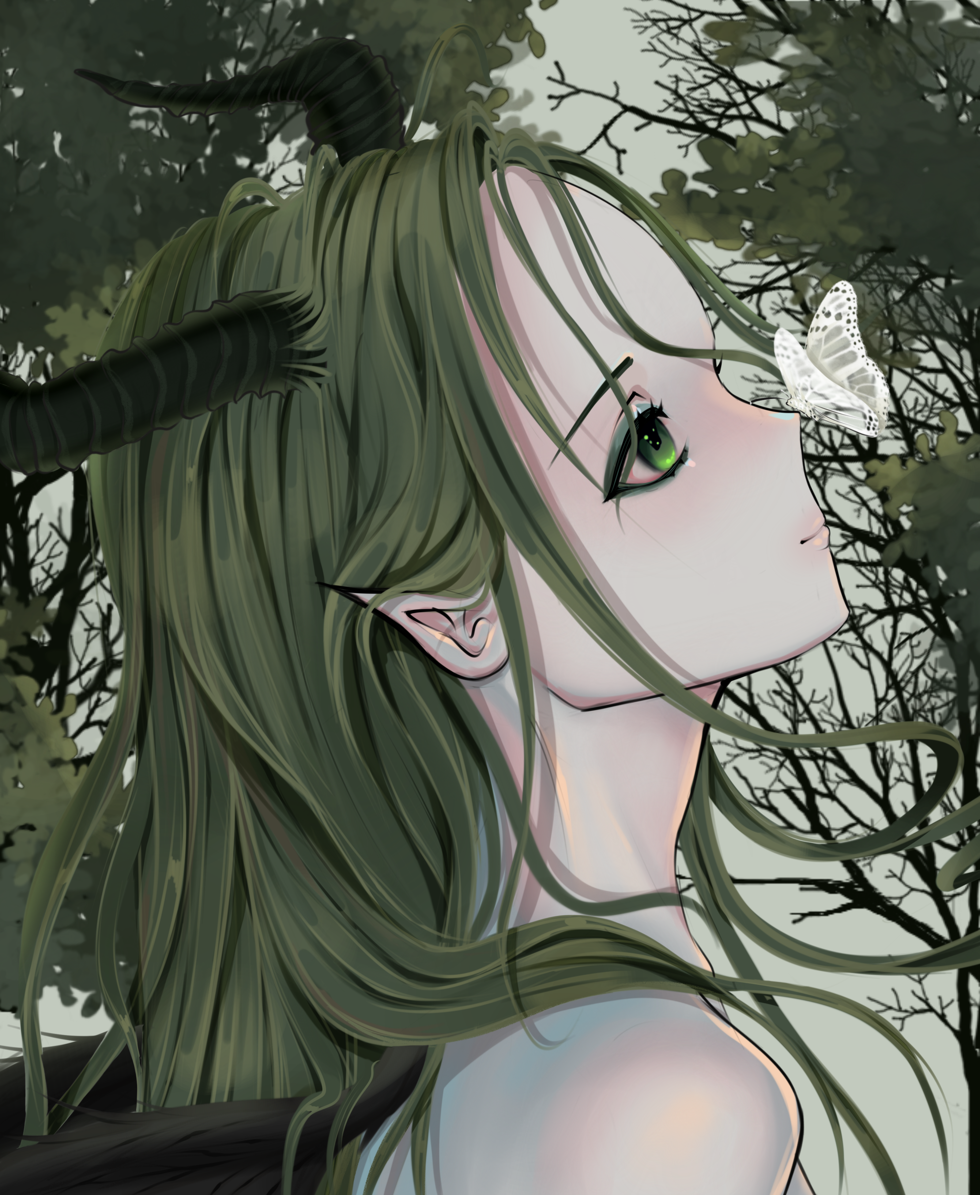 The Demoness and the butterfly