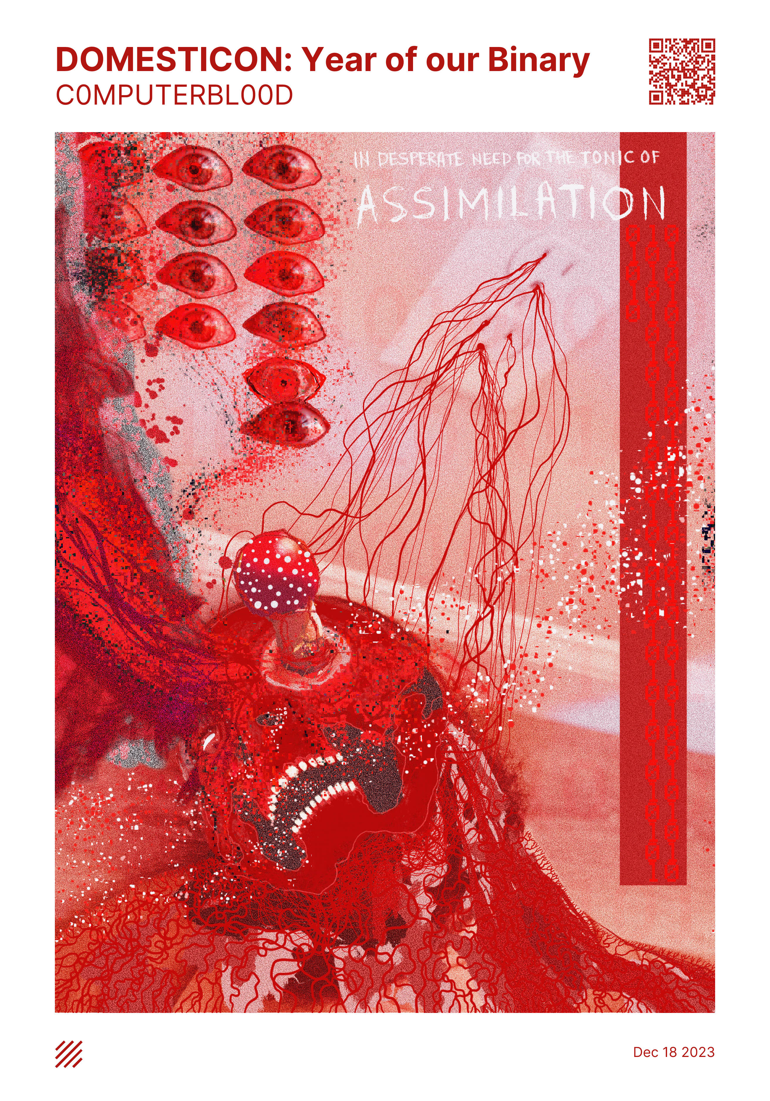 C0MPUTER BL00D DOMESTICON: Year of our Binary v.001 (Self Portrait) by C0MPUTERBL00D