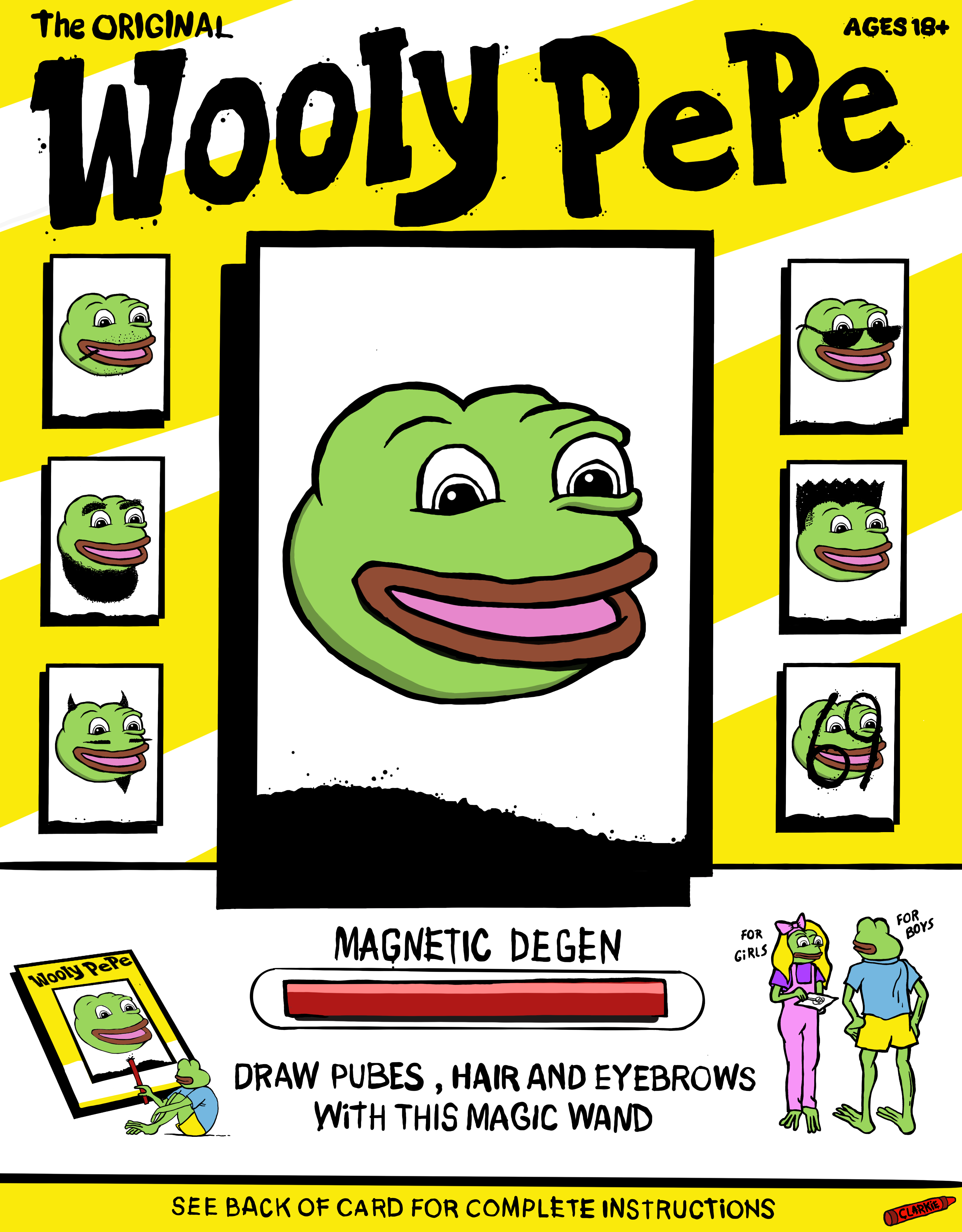 Degenerant Toys: Wooly Pepe