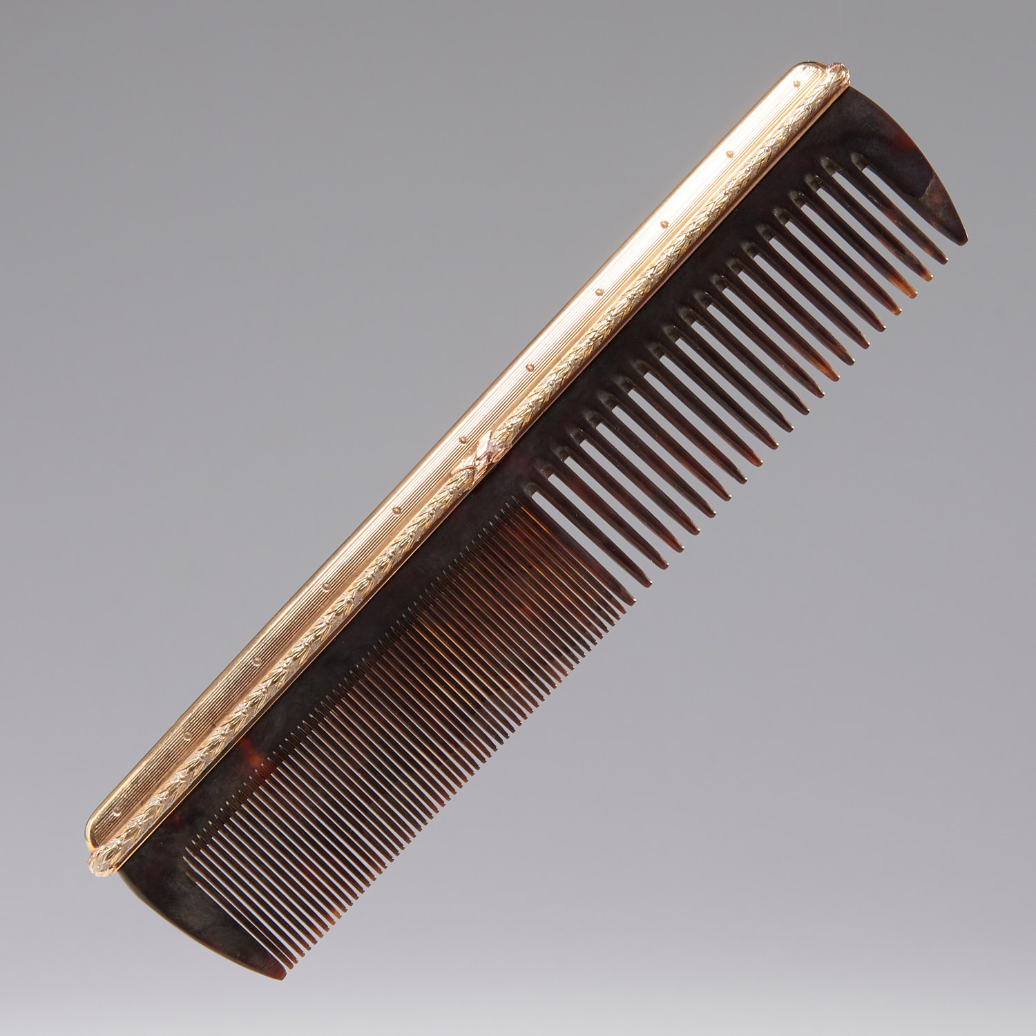 Huguette Clark's gold mounted Cartier hair comb