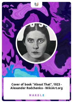 Cover of book "About That", 1923 - Alexander Rodchenko - WikiArt.org