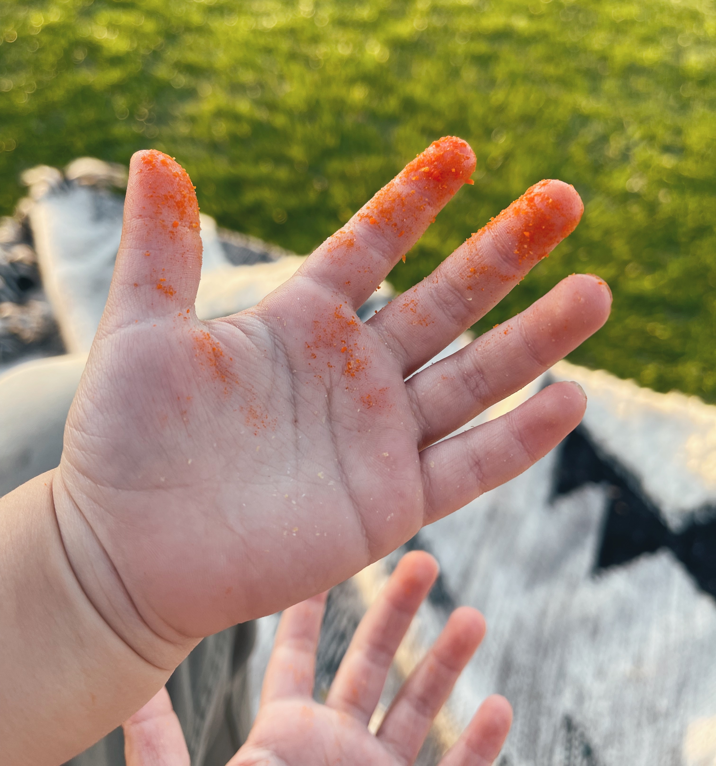 Day 57 - Cheeto Hands