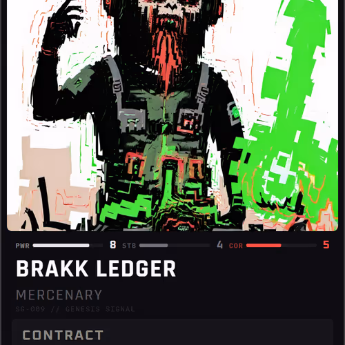 Brakk Ledger — Mercenary