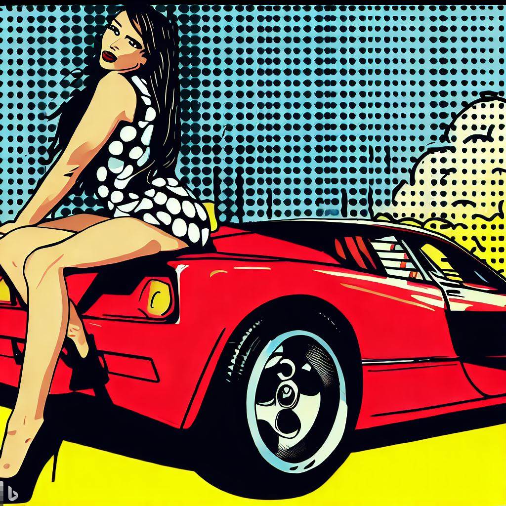 Glorious Girls with Famed Cars #106