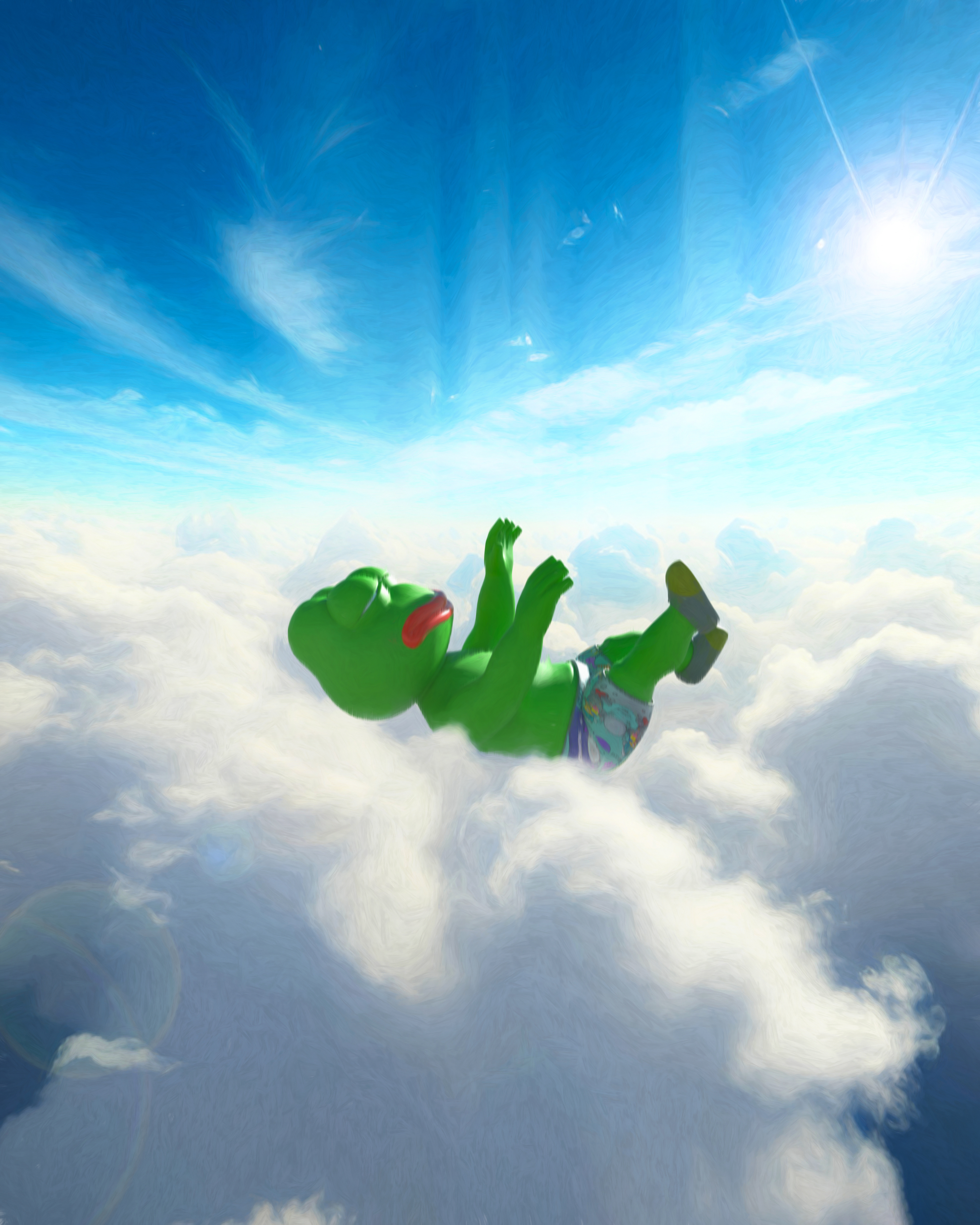 The Falling Green Star