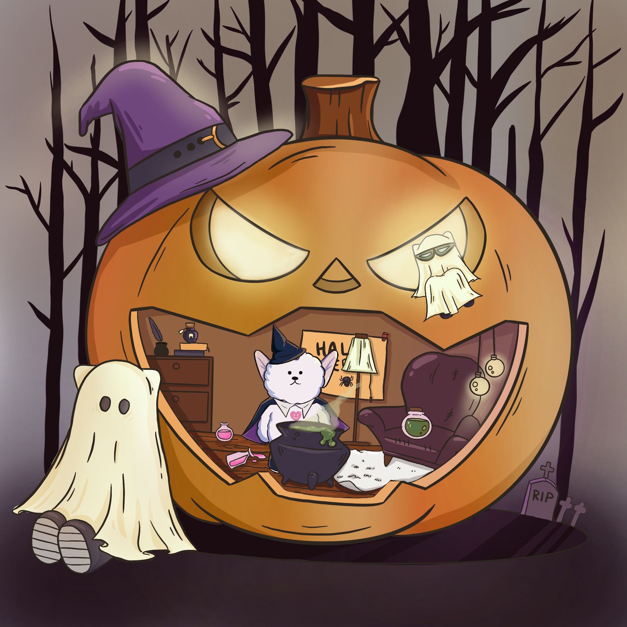 #1Alienbear Halloween