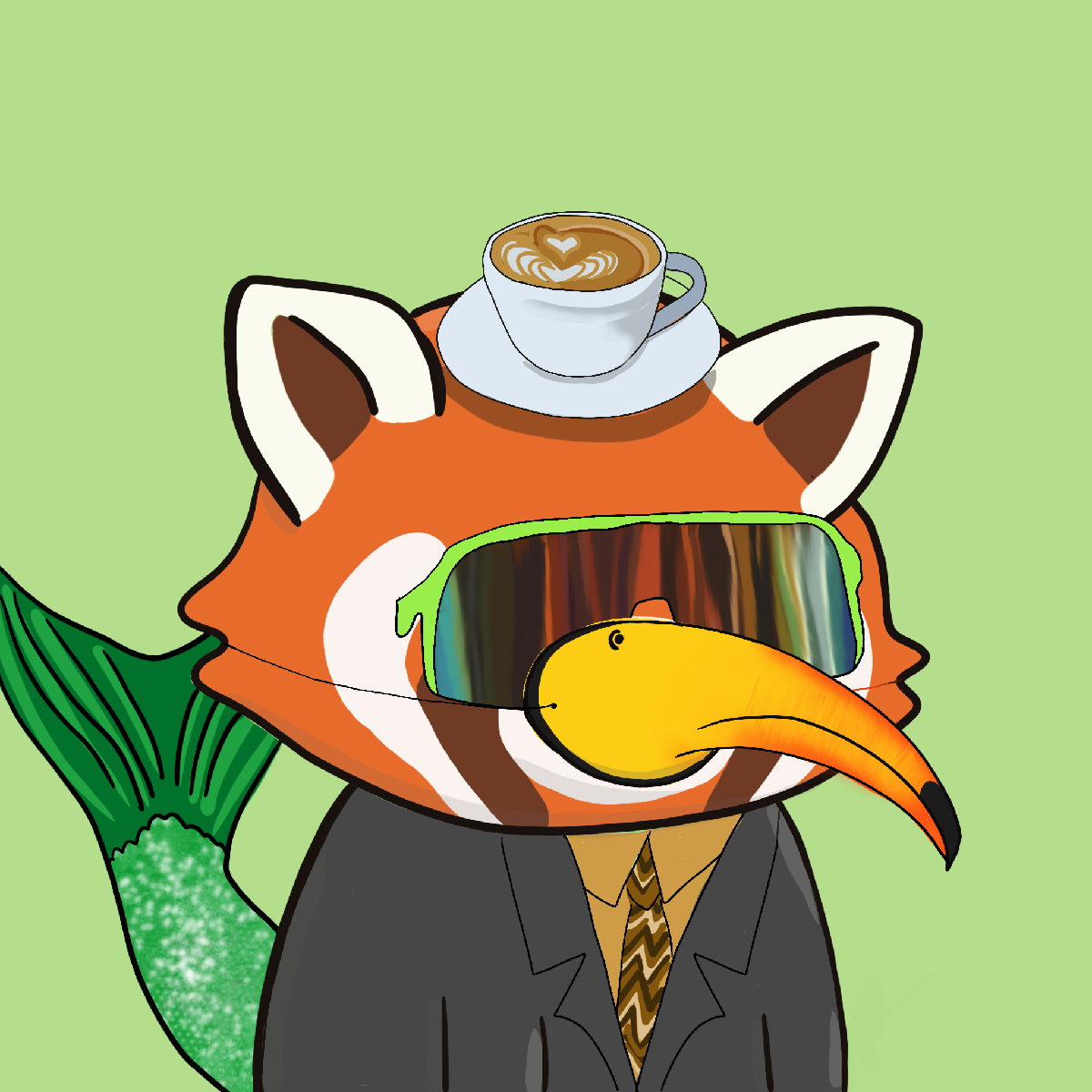 Okay Red Panda #7092