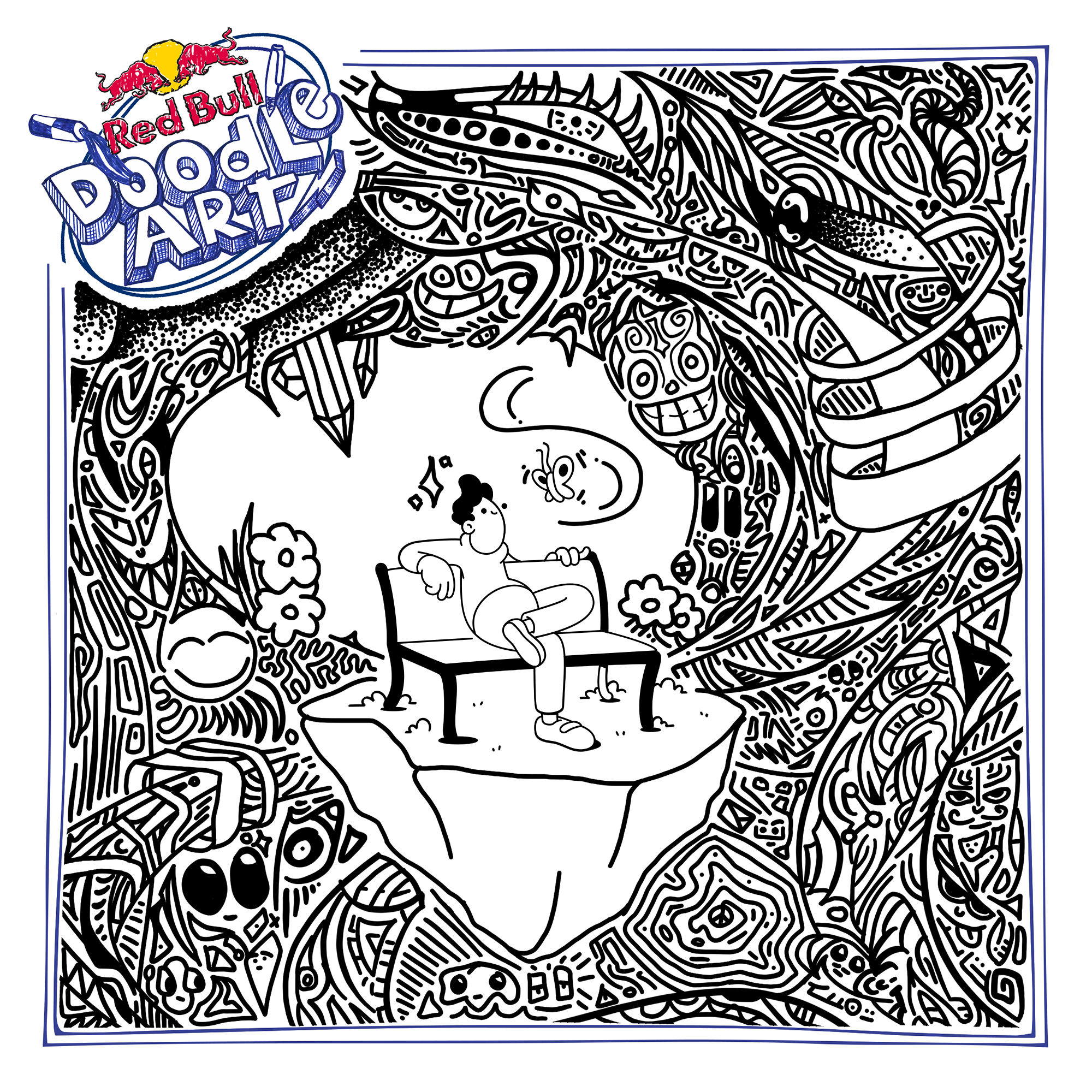 Red Bull Doodle Art Collection mentored by Burnt Toast #6514/12935