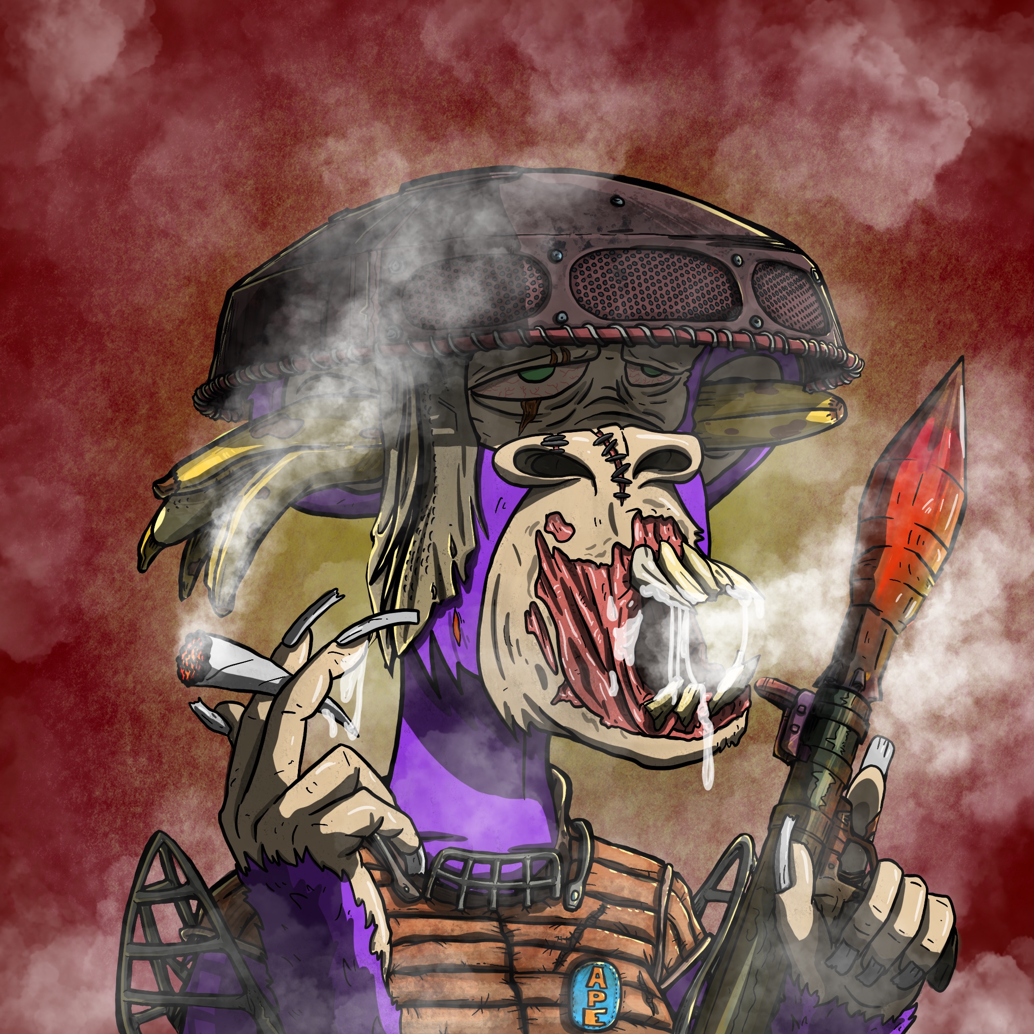 Stoned Apocalyptic Apes #5143