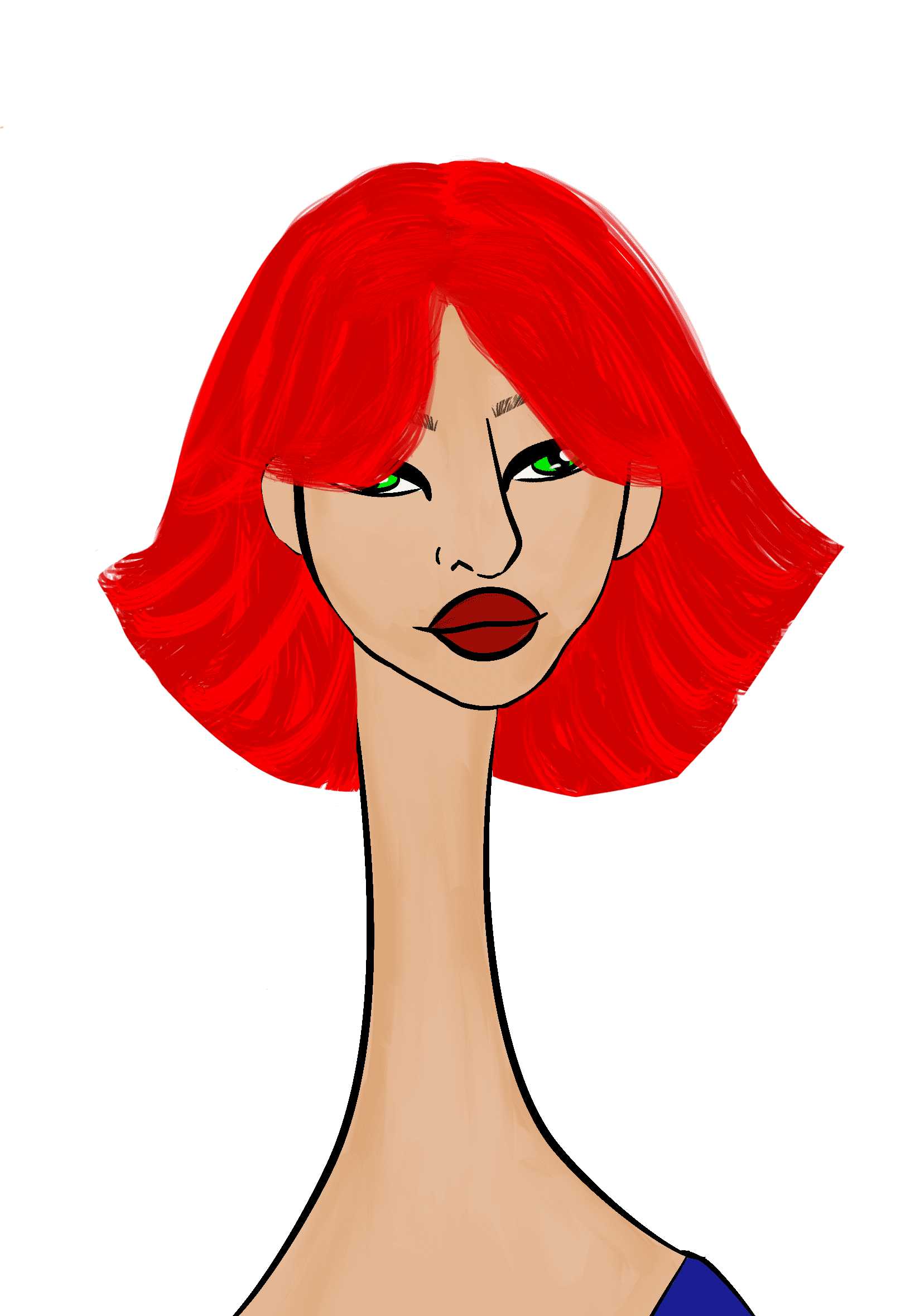 Long Neckie Lady #3188