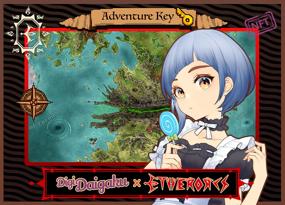 DigiDaigaku #1080 - Ingrid | EtherOrcs Adventure Key (DigiDaigaku Genesis)