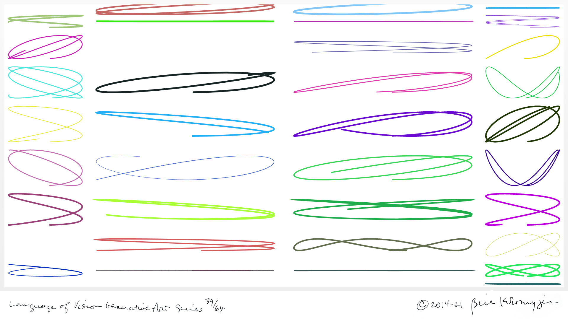 Language of Vision Generative Art Series 39/64