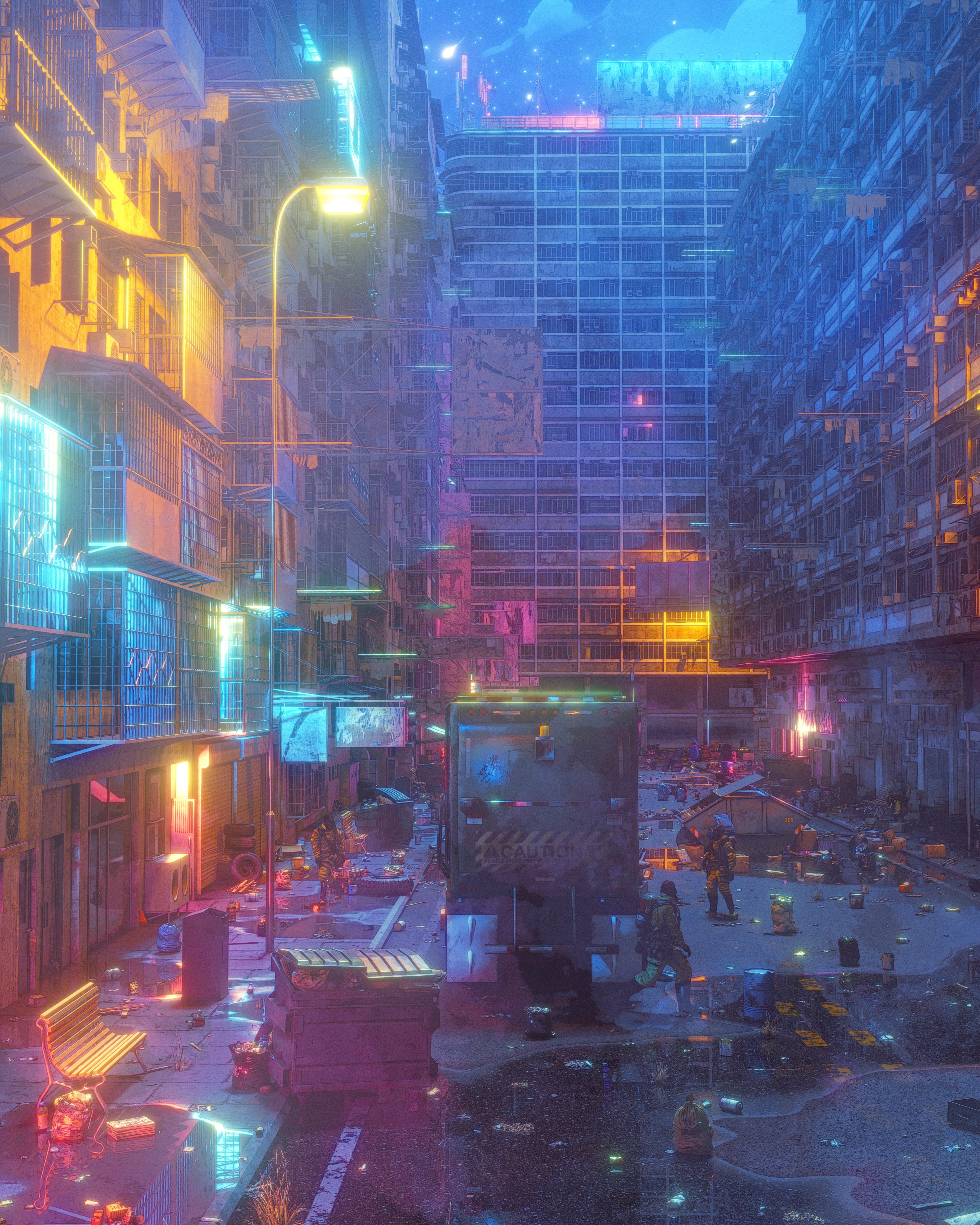 Polluted Horizons