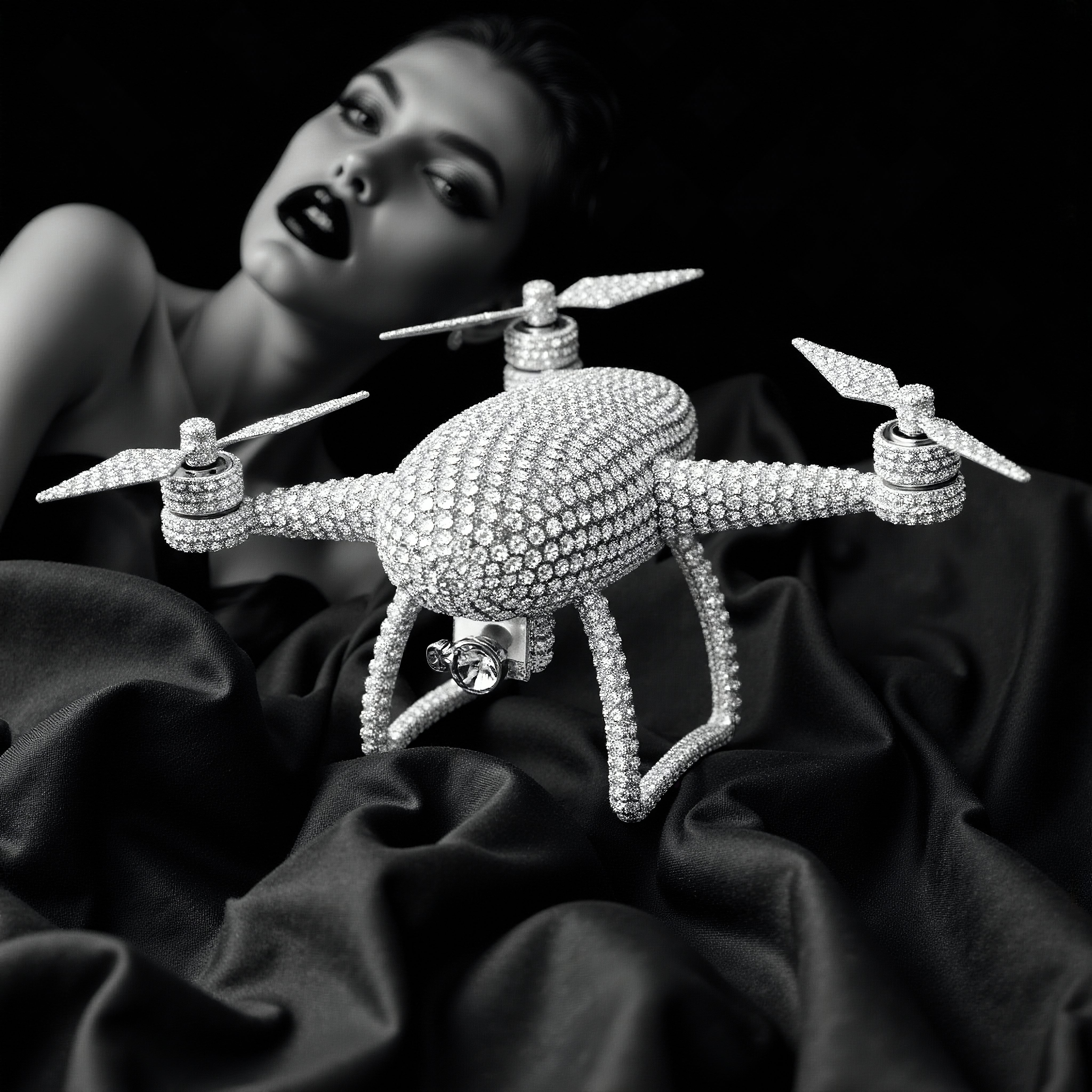 Diamond Drone #0015 — Miss AL Simpson, Scottish cryptoartist