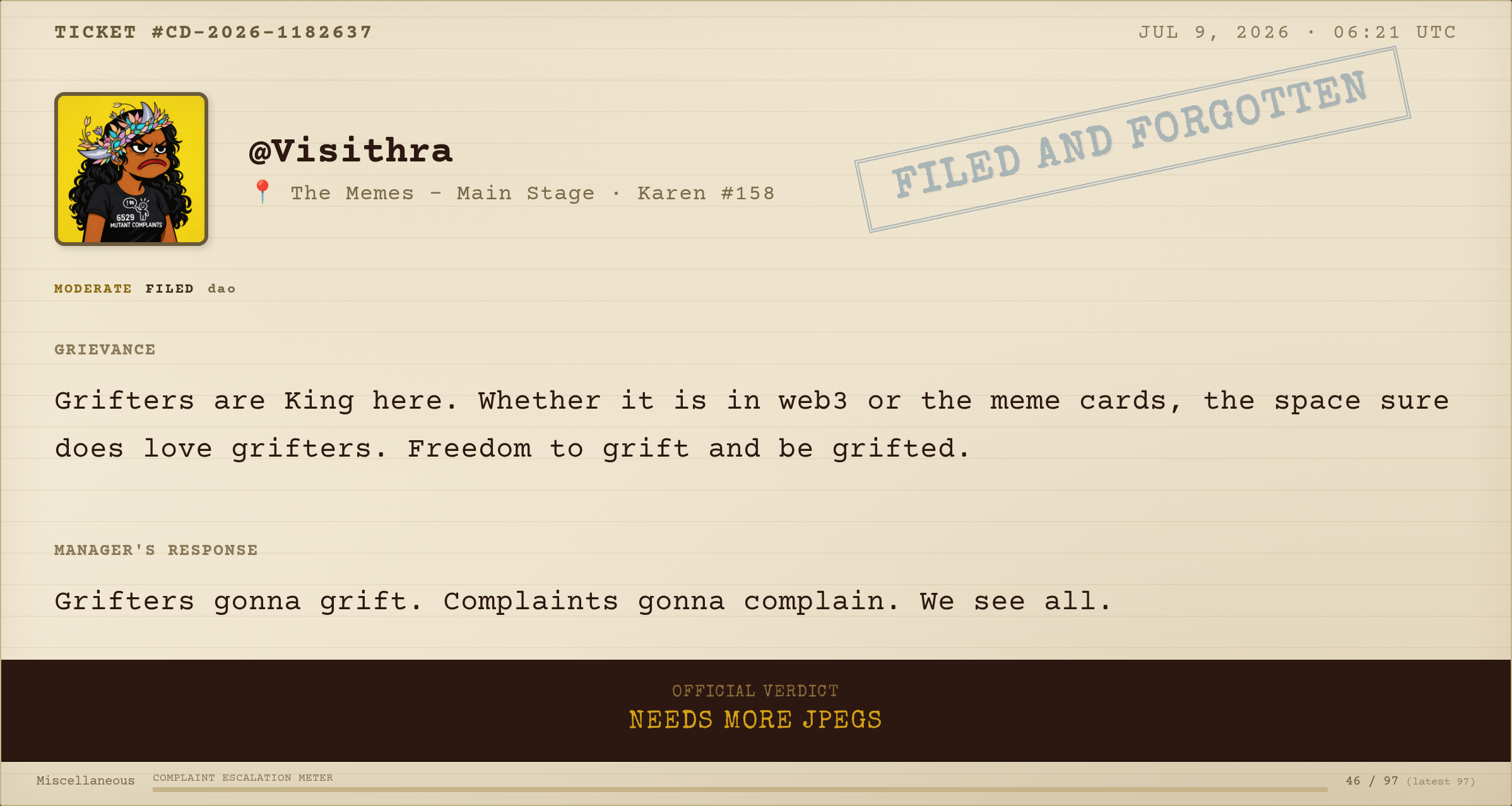 Complaint #179