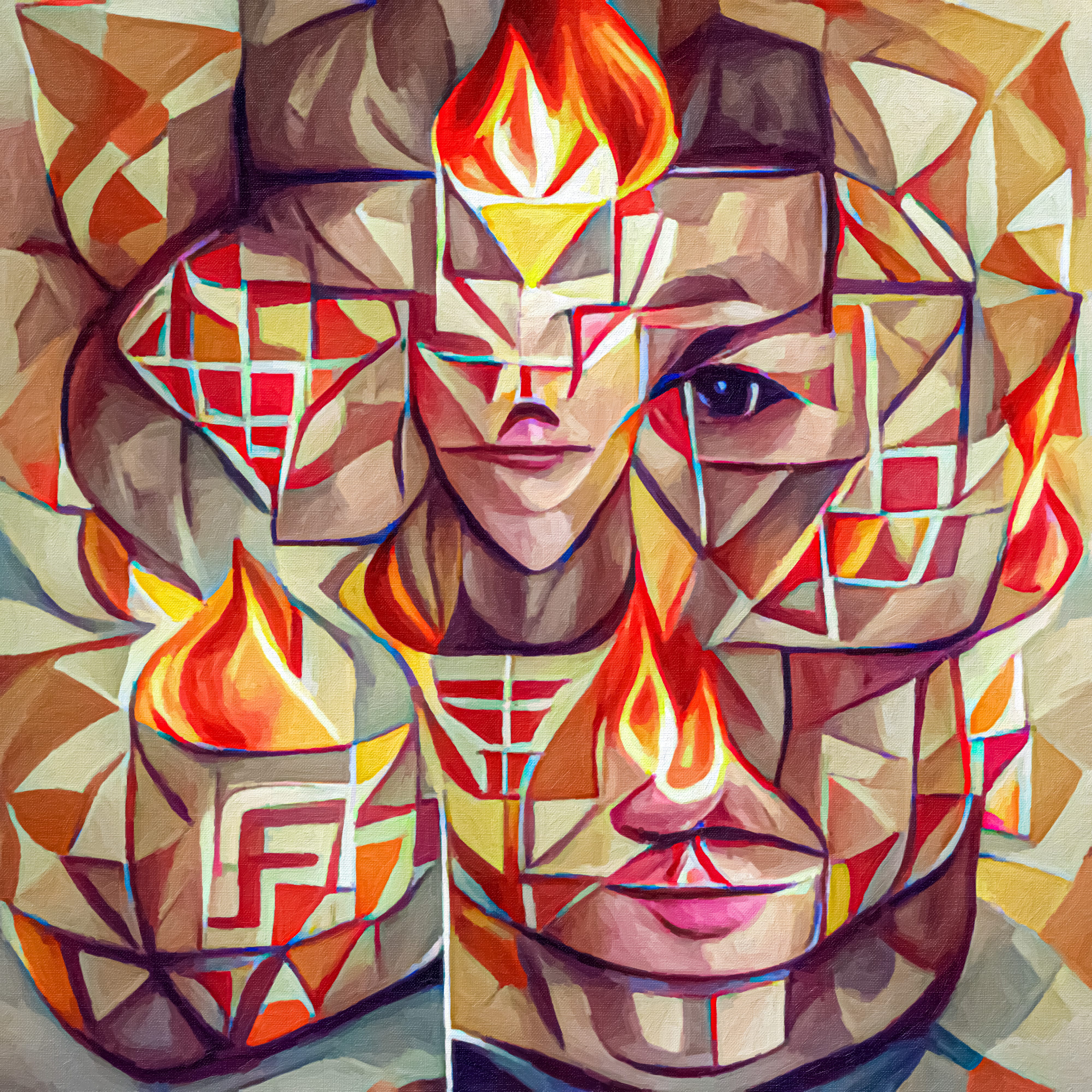 #166 - Illustrated Flame