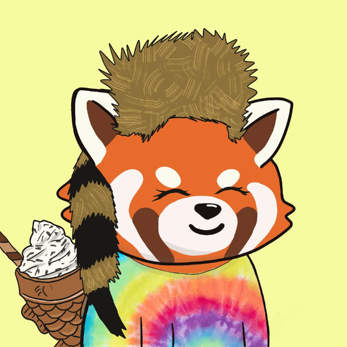 Okay Red Panda #7235