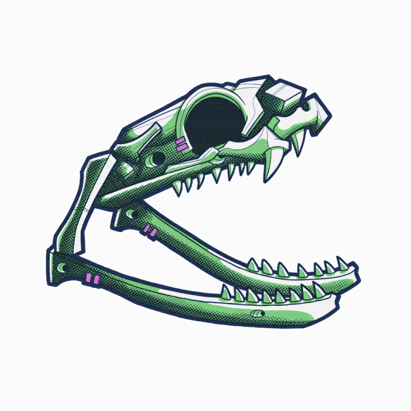 glitchSkull08_python