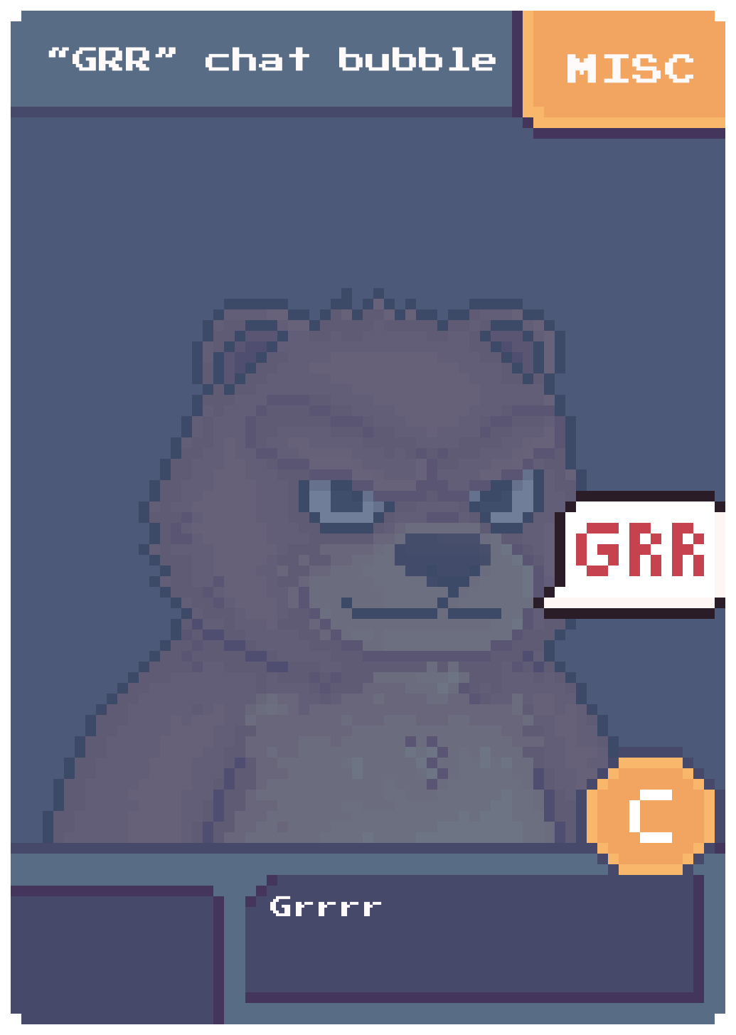 Grr Chat Bubble