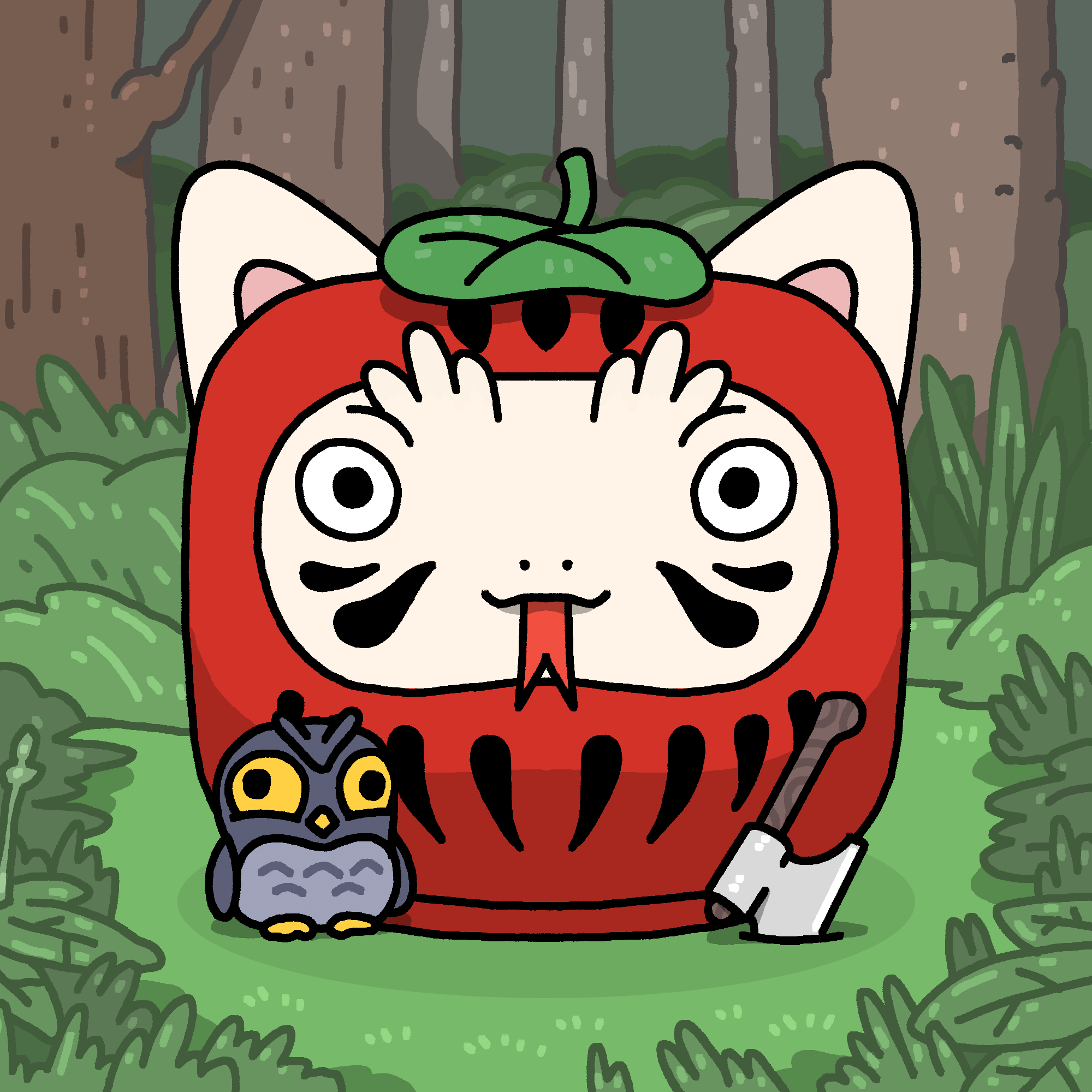 Neko Daruma #349