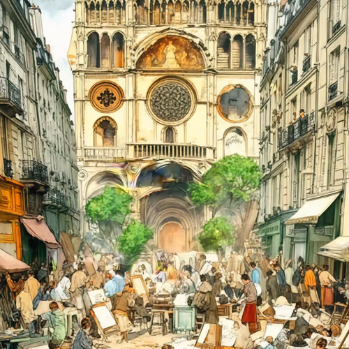 Construction of the Church of Saint-Sulpice