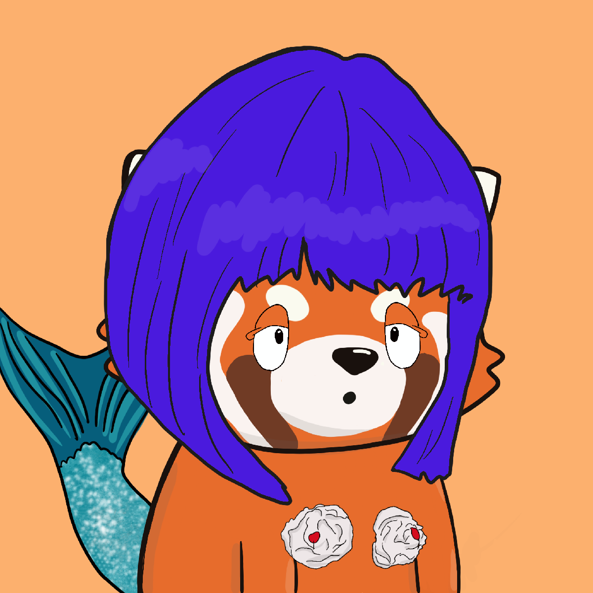 Okay Red Panda #7465