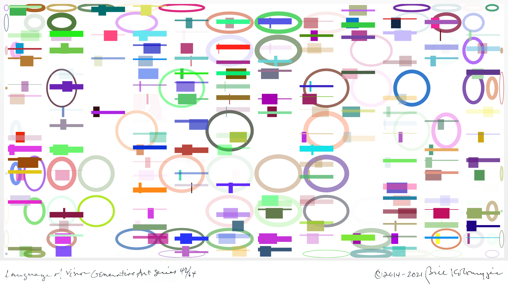 Language of Vision Generative Art Series 42/64
