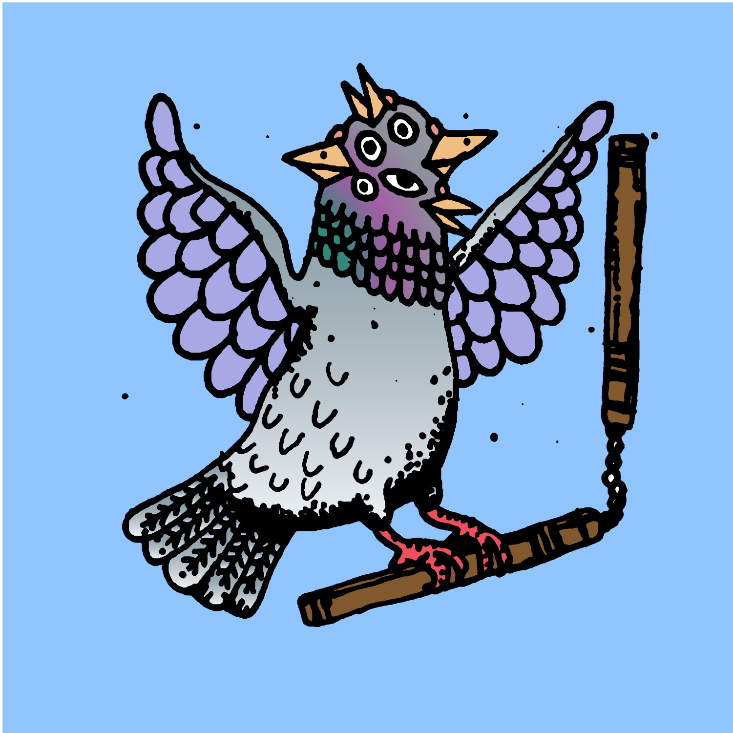 Hood Pigeon #555
