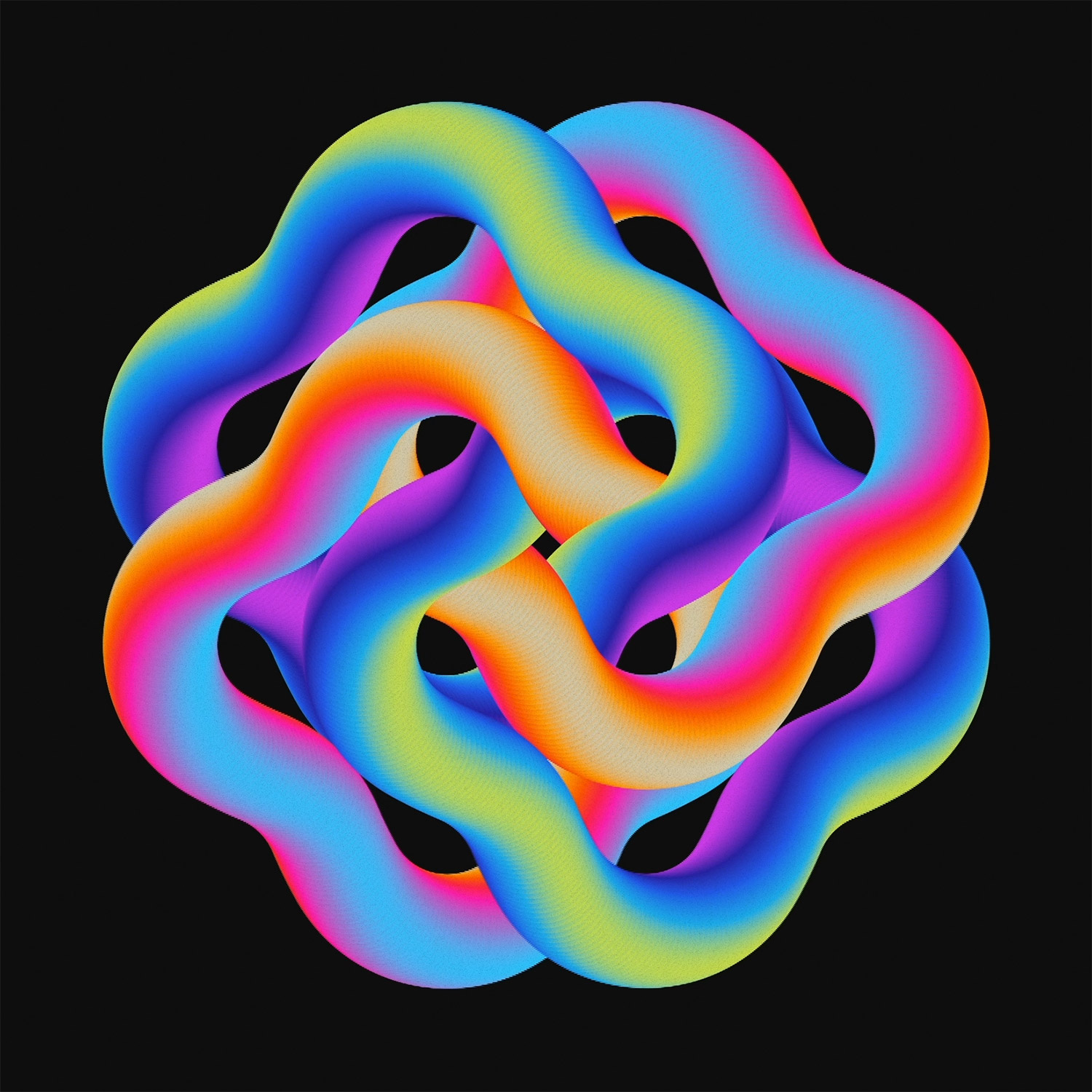 Quatrefoil 2 Black - 1/1 (Animated)