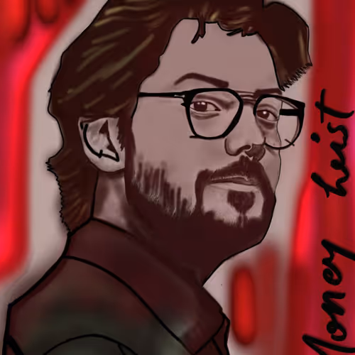 Money Heist ( Professor Painting Made for Big Fans ) 