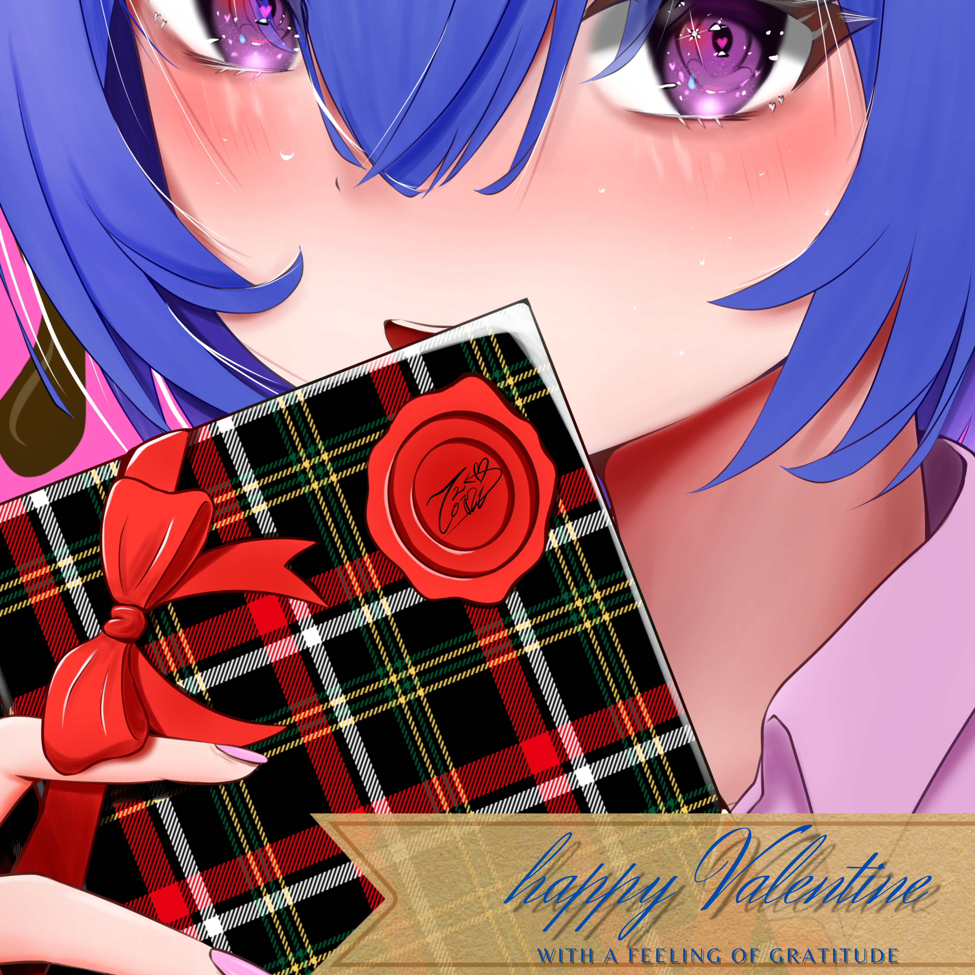 happy Valentine with a feeling of gratitude