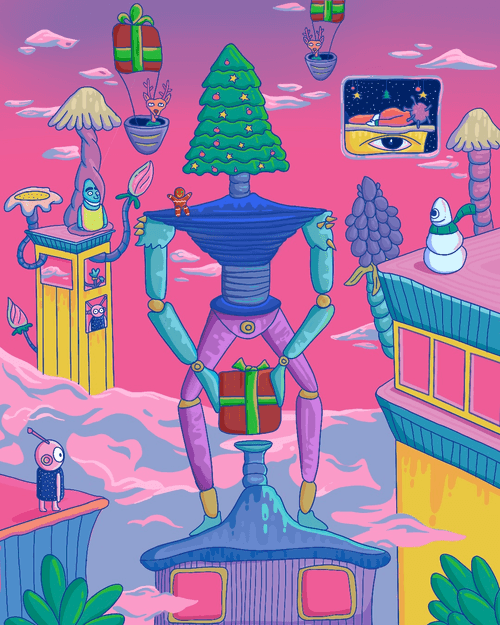 #whatsyourtrip #3 - @prateek.dhiman - invited by @bprnft - Santa was cancelled but he called in his extraterrestrial friends.