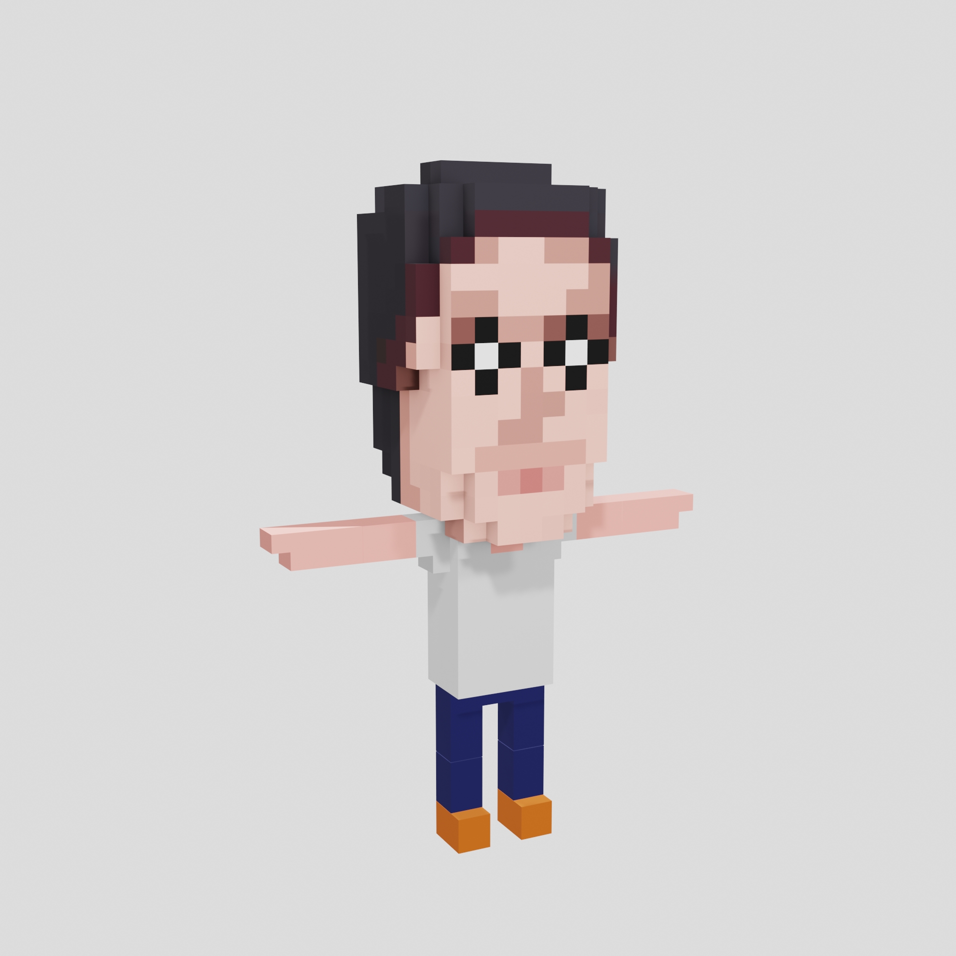Stoned Voxel Human #Human