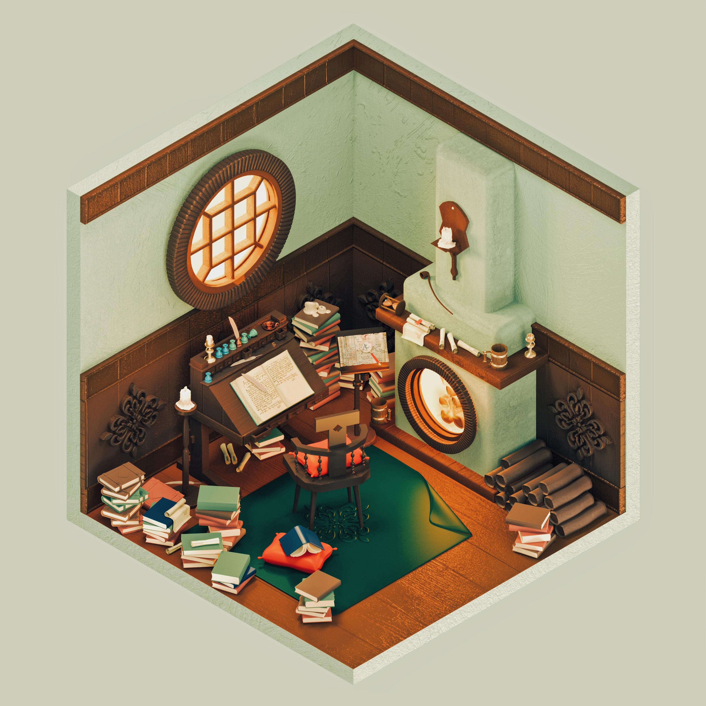 A Hobbit's Study