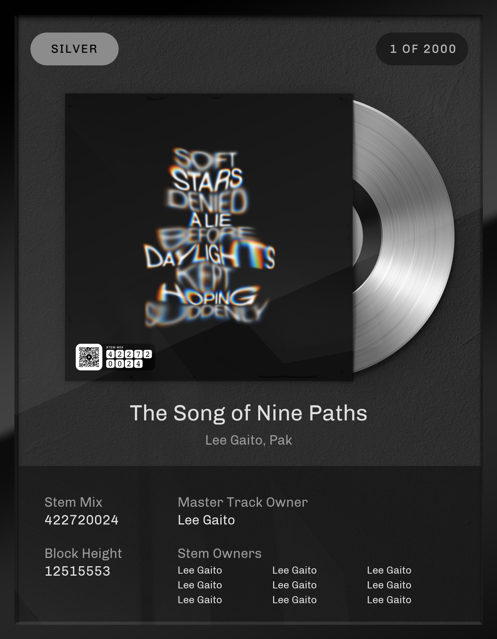 The Song of Nine Paths Silver Edition (Mix: 422720024)