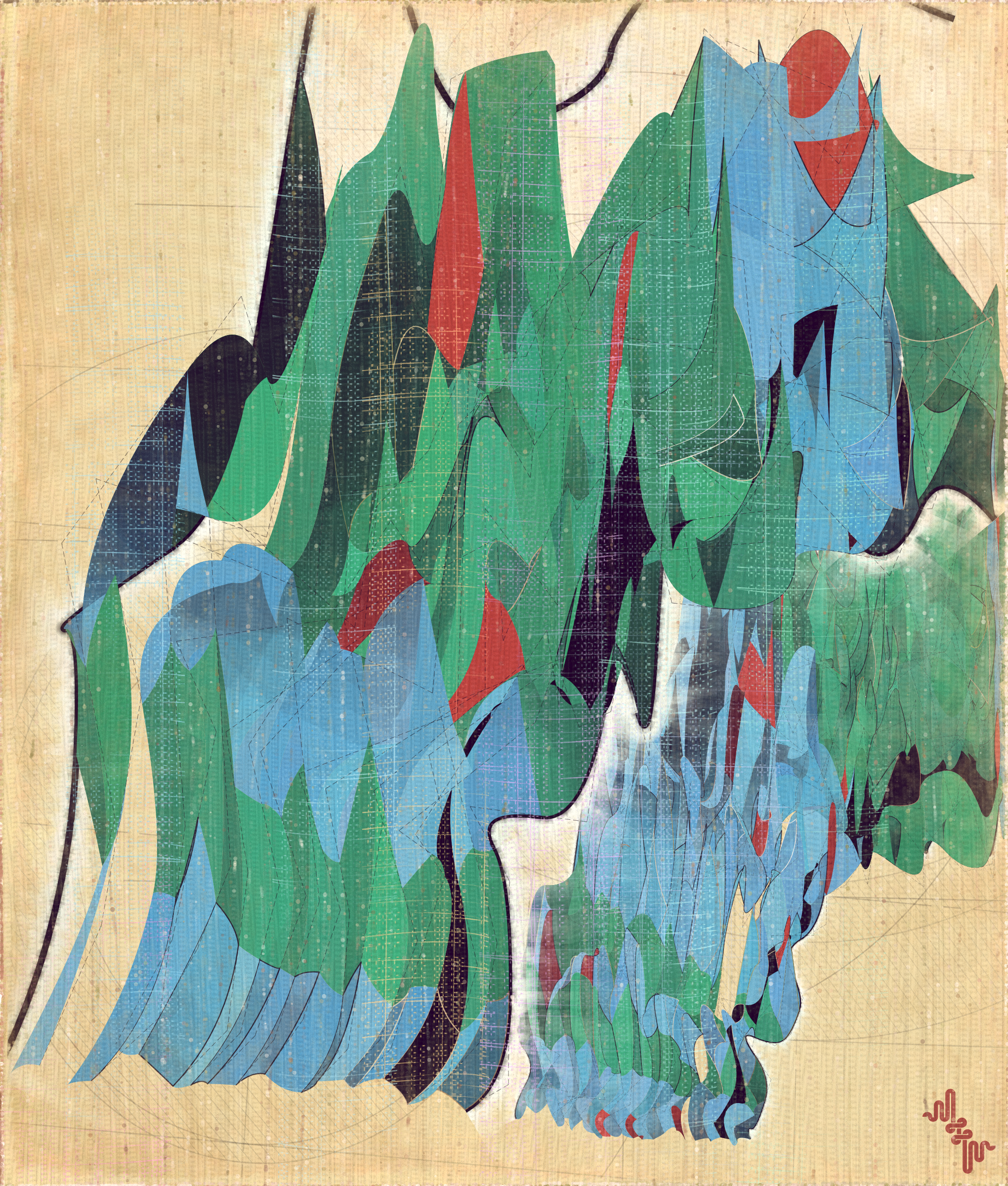 Amplitudes of Canvas #183