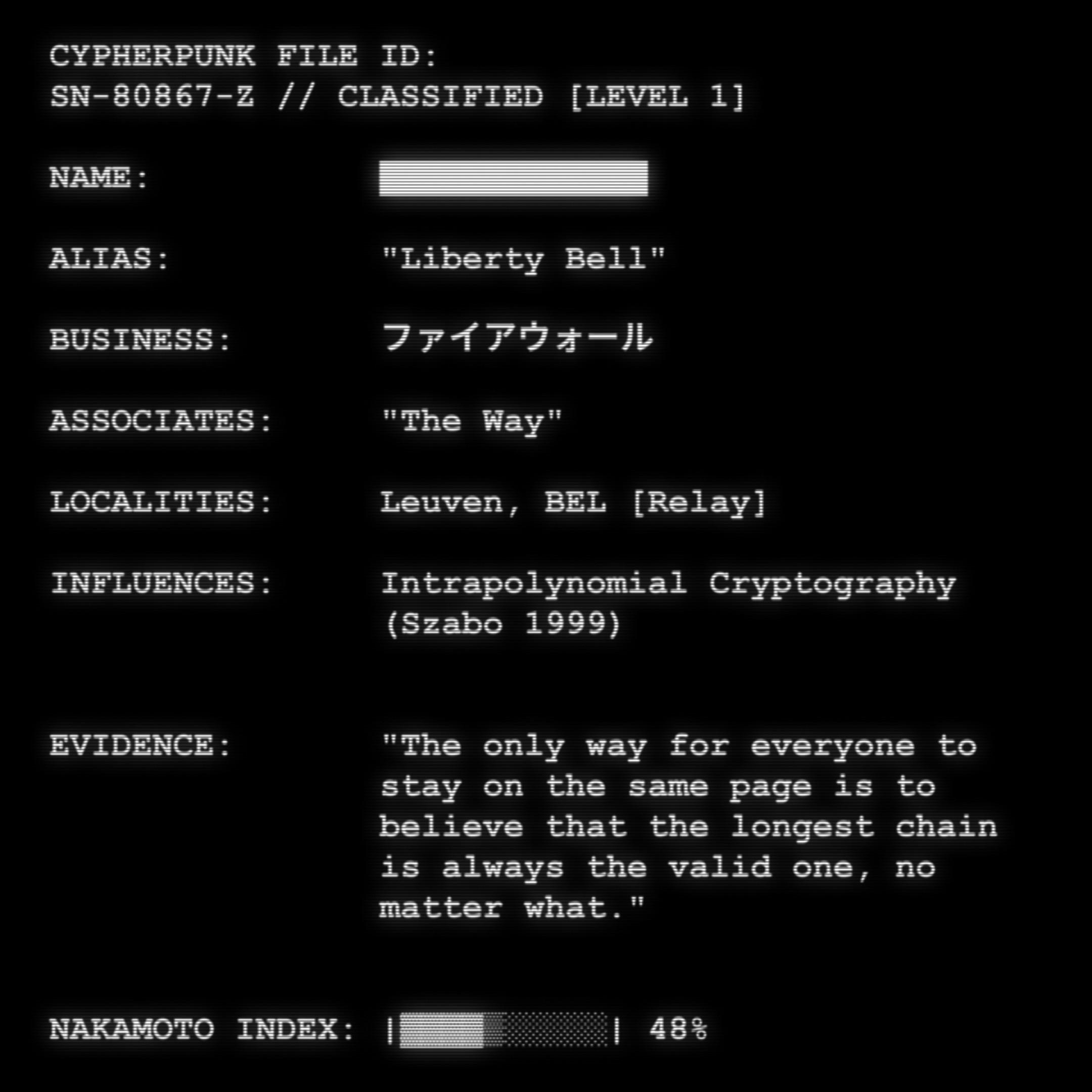 CYPHERPUNK FILES #8254