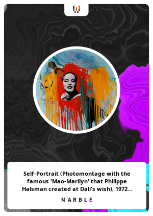 Self-Portrait (Photomontage with the famous 'Mao-Marilyn' that Philippe Halsman created at Dali's wish), 1972 - Salvador Dali - WikiArt.org